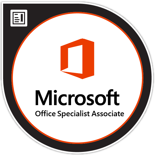 Microsoft Office Specialist: Associate (Office 2019) Badge