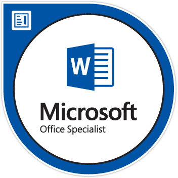 Microsoft Office Specialist: Word Associate (Office 2019) Badge